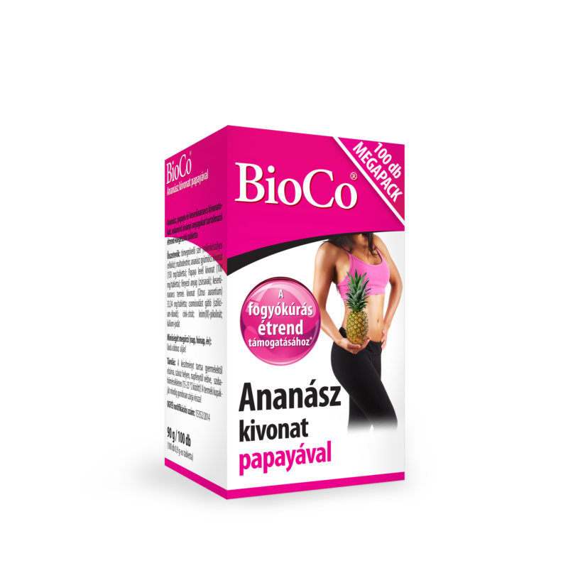 BioCo Ananász kivonat papayával MEGAPACK 100 db