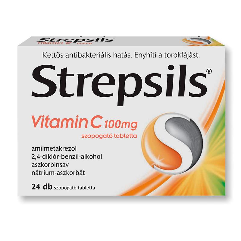 STREPSILS VITAMIN C 100MG SZOP.TABL. 24X