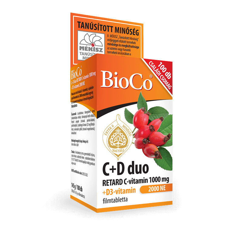 BioCo C+D duo 100 db CSALÁDI CSOMAG - INGYENES SZÁLLÍTÁS GLS CSOMAGAUTOMATÁBA