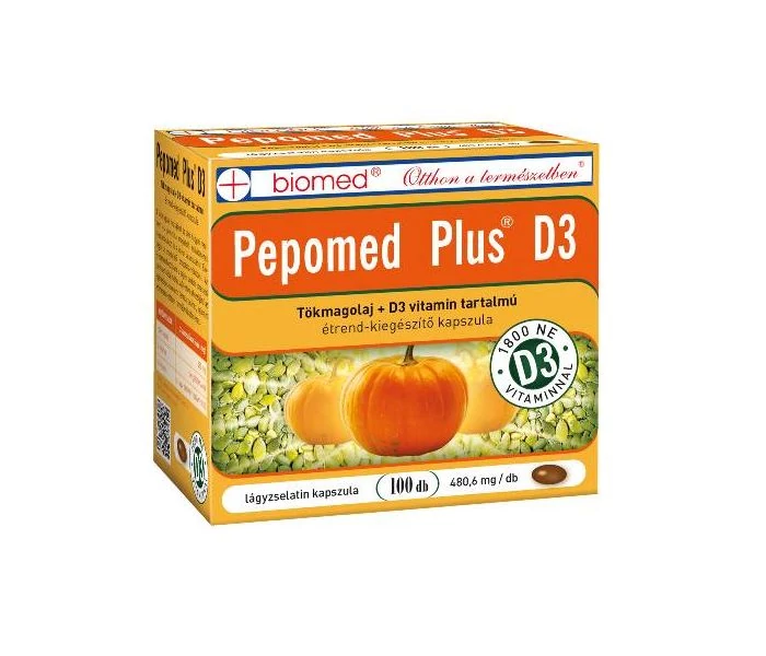 BIOMED PEPOMED PLUS D3-VITAMIN KAPSZULA 100X