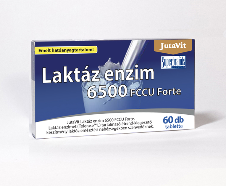 JUTAVIT LAKTÁZ ENZIM 6500 FCCU FORTE TABLETTA 60X