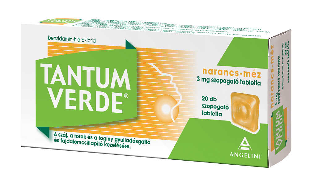 TANTUM VERDE NARANCS+MÉZ 3MG SZOPOGATÓ TABLETTA 20X