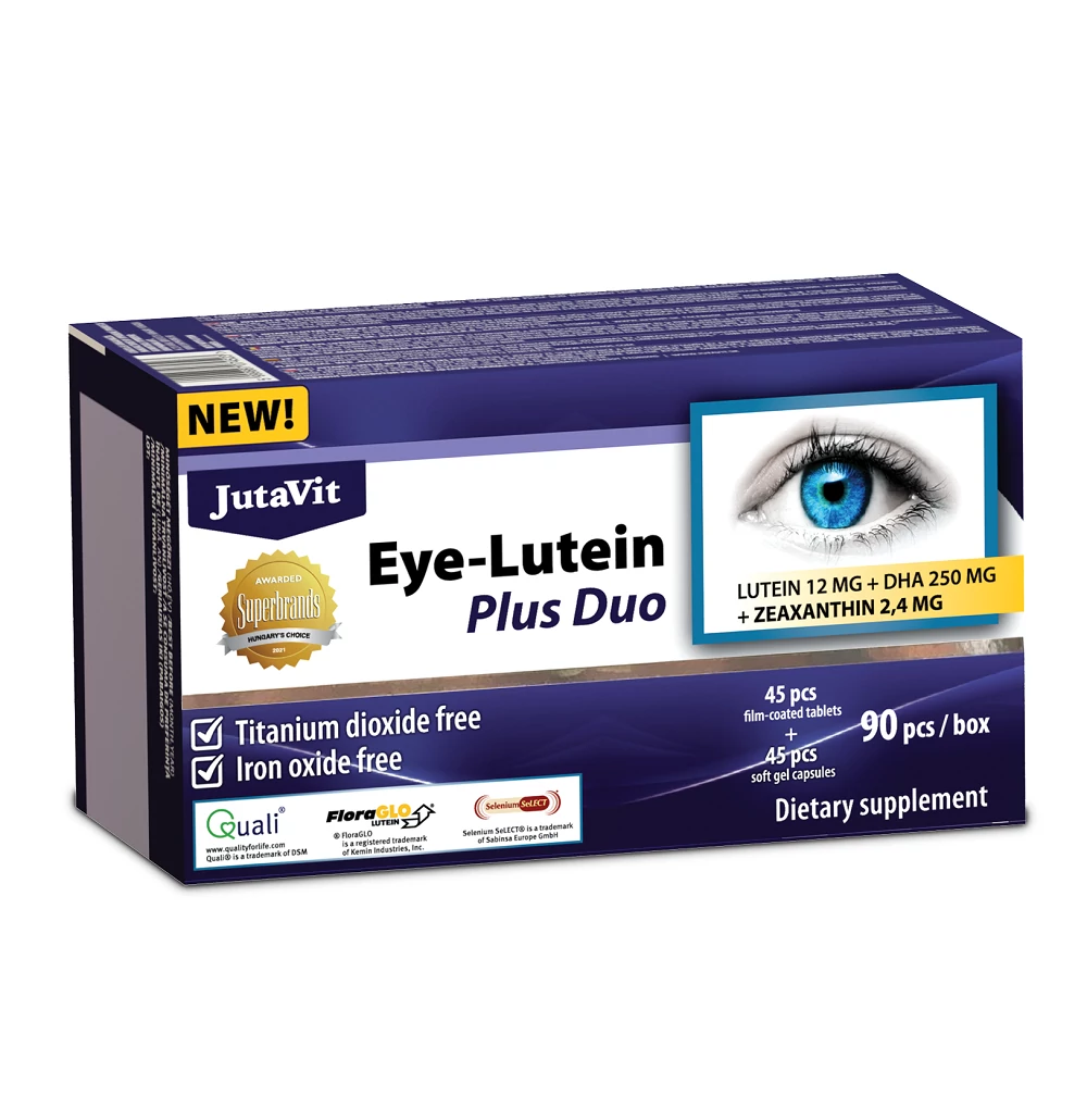 JUTAVIT SZEM LUTEIN PLUSZ DUO KAPSZ+TABL 45+45X