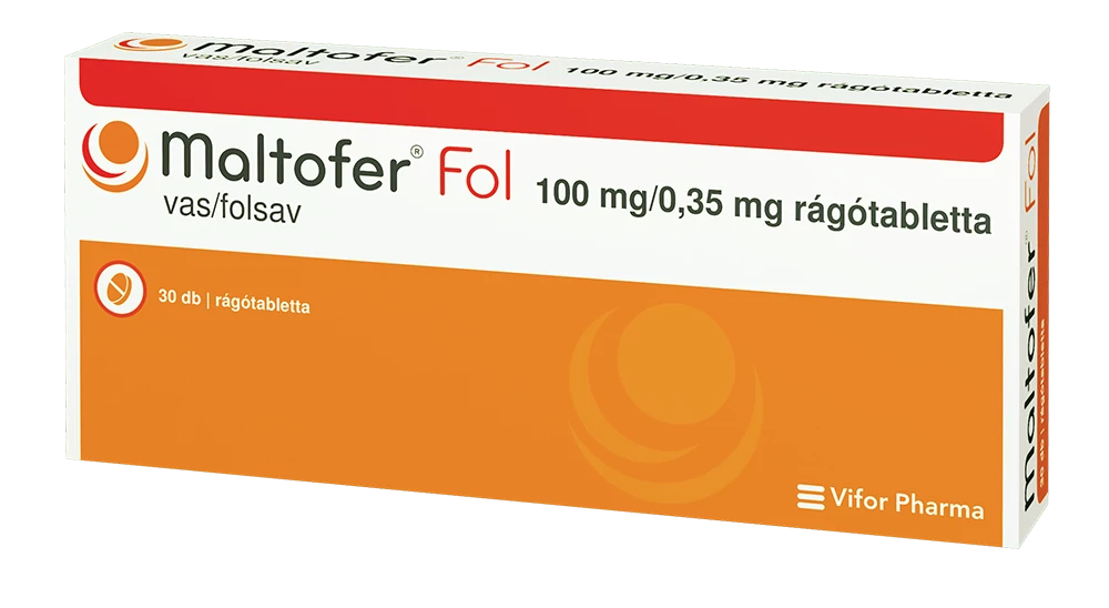 MALTOFER FOL 100MG/0,35MG RÁGÓTABLETTA 30X