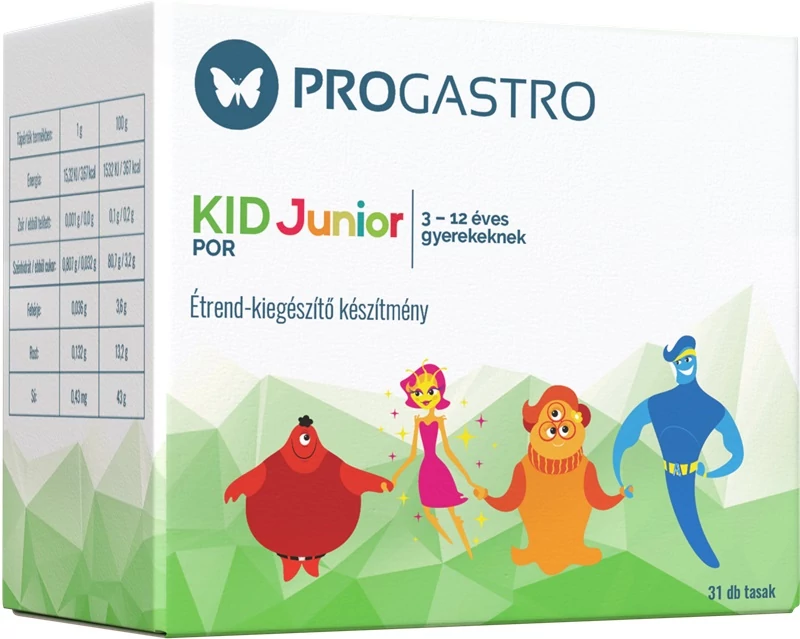 PROGASTRO KID JUNIOR ÉTRENDKIEGÉSZÍTŐ POR 31X