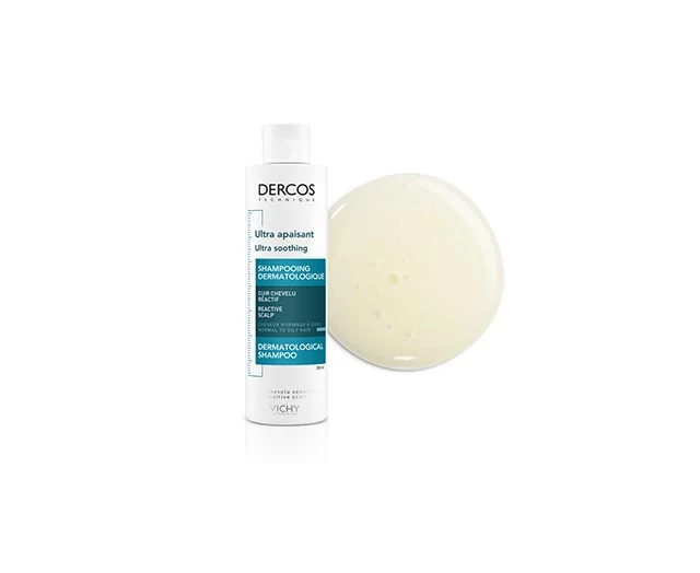 VICHY DERCOS NYUGTATÓ HATÁSÚ SAMPON ÉRZÉKENY FEJBŐRRE, NORMÁL, ZSÍROS HAJRA 200ML