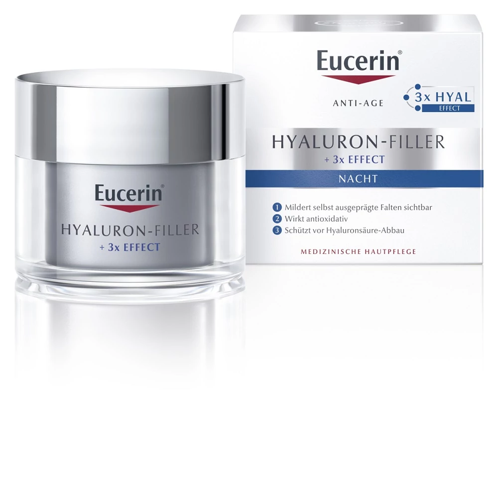 EUCERIN HYALURON-FILLER + 3X EFFECT ÉJSZAKAI ARCKRÉM 50ML