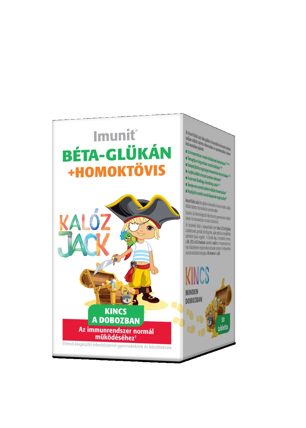 IMUNIT BÉTA-GLUKÁN KALÓZ JACK TABLETTA 30X