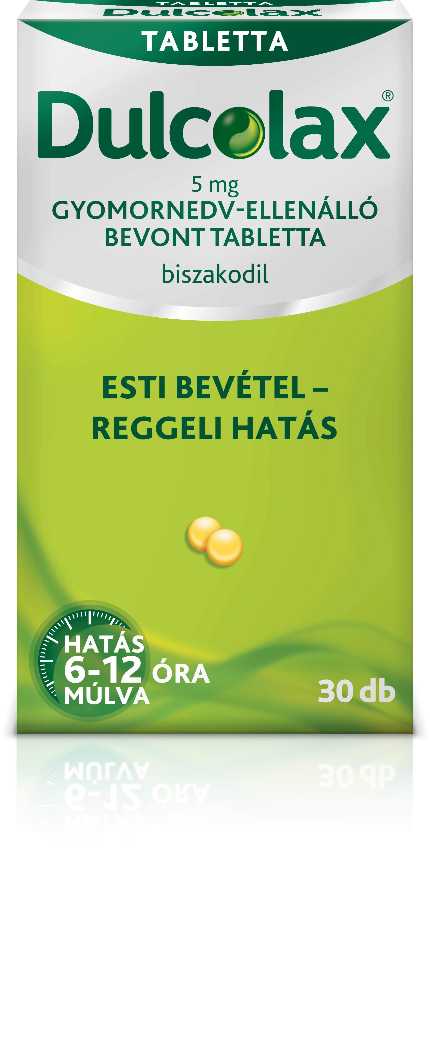 DULCOLAX 5MG GYOMORNEDV ELLENÁLLÓ BEVONT TABLETTA 30X