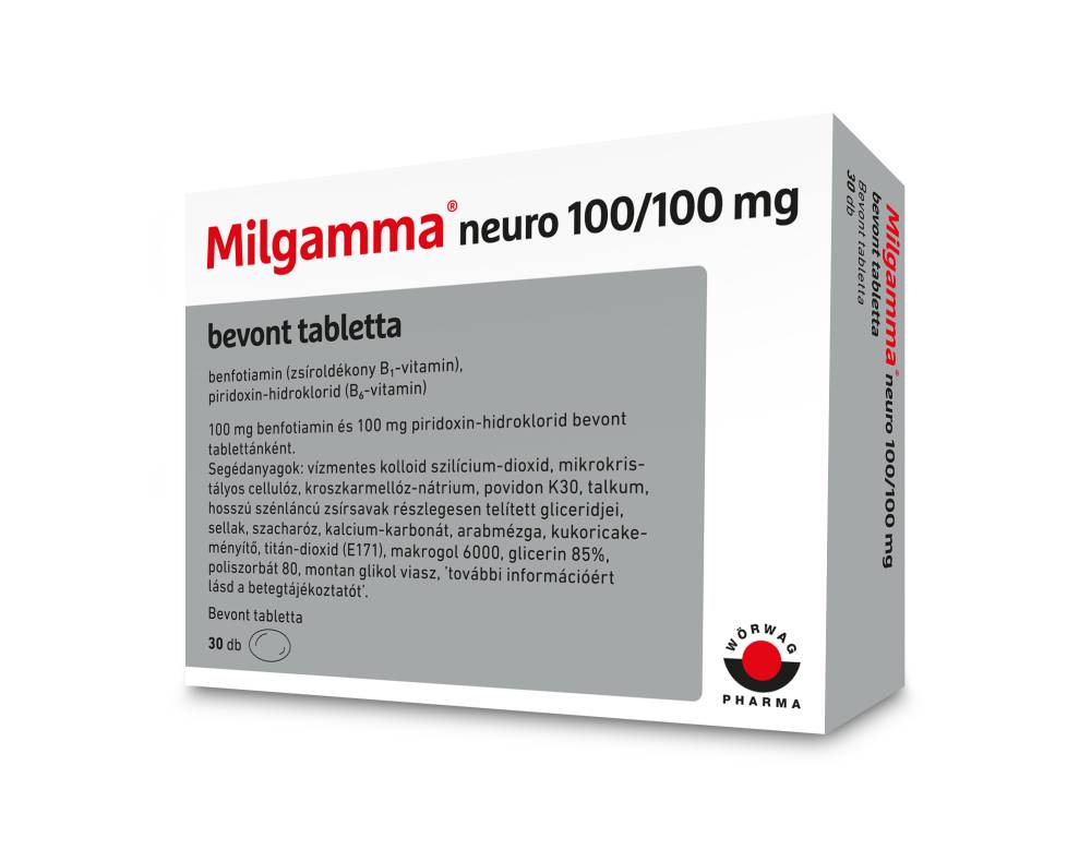 MILGAMMA NEURO 100/100MG BEVONT TABLETTA  30X