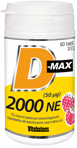 D-MAX D3 VITAMIN 2000NE RÁGÓTABLETTA 90X