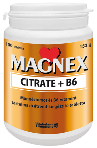 MAGNEX CITRATE+B6 TABLETTA 100X