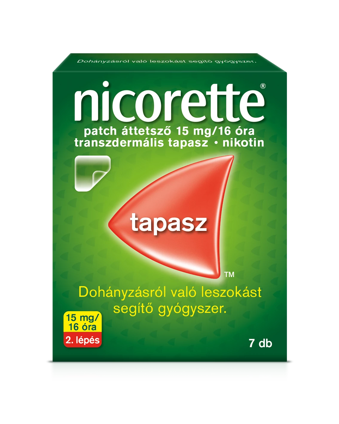 NICORETTE PATCH 15MG/16H TRANSZDERMÁLIS TAPASZ  7X