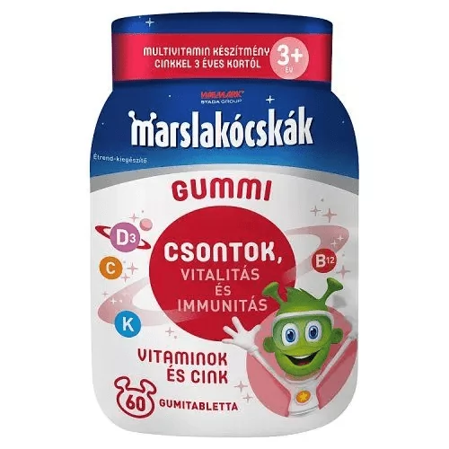 WALMARK MARSLAKÓCSKÁK GUMMI GUMITABLETTA 60X - LEJÁRAT: 2025.06.30. - INGYENES SZÁLLÍTÁS GLS CSOMAGAUTÓMATÁBA 