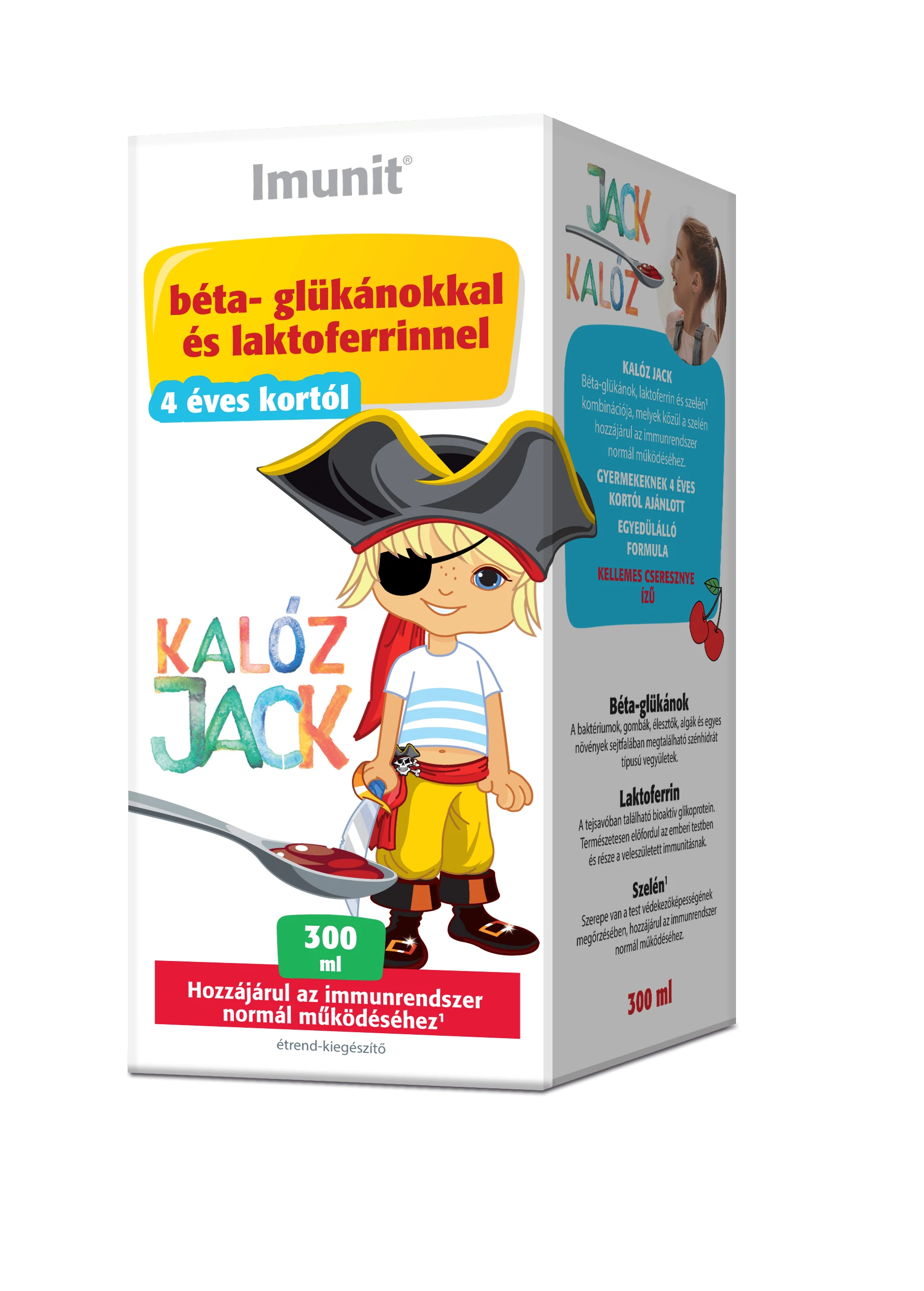 IMUNIT BÉTA-GLUKÁN KALÓZ JACK SZIRUP 300ML