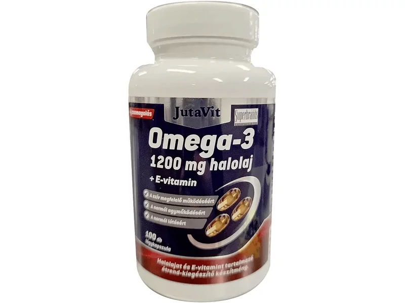 JUTAVIT OMEGA-3 HALOLAJ 1200MG+E KAPSZULA 100X