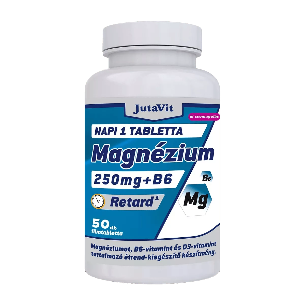 JUTAVIT MAGNÉZIUM+B6+D3-VITAMIN TABLETTA 50X