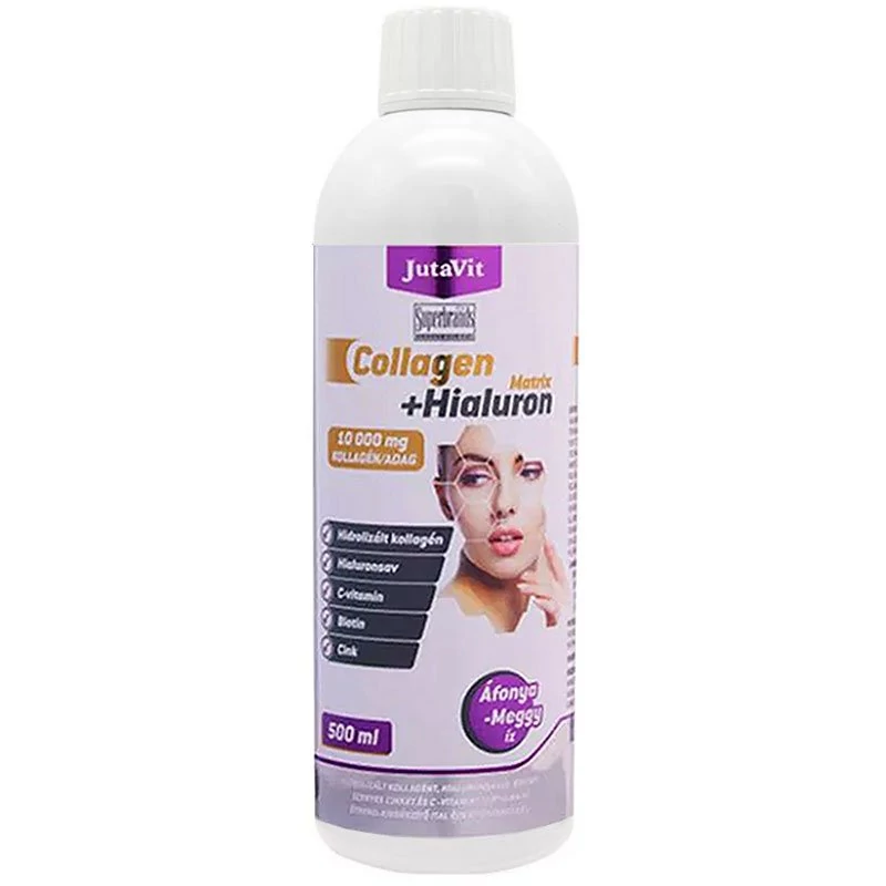 JUTAVIT COLLAGEN+HIALURON MATRIX ITAL ÁFONYA-MEGGY 500ML
