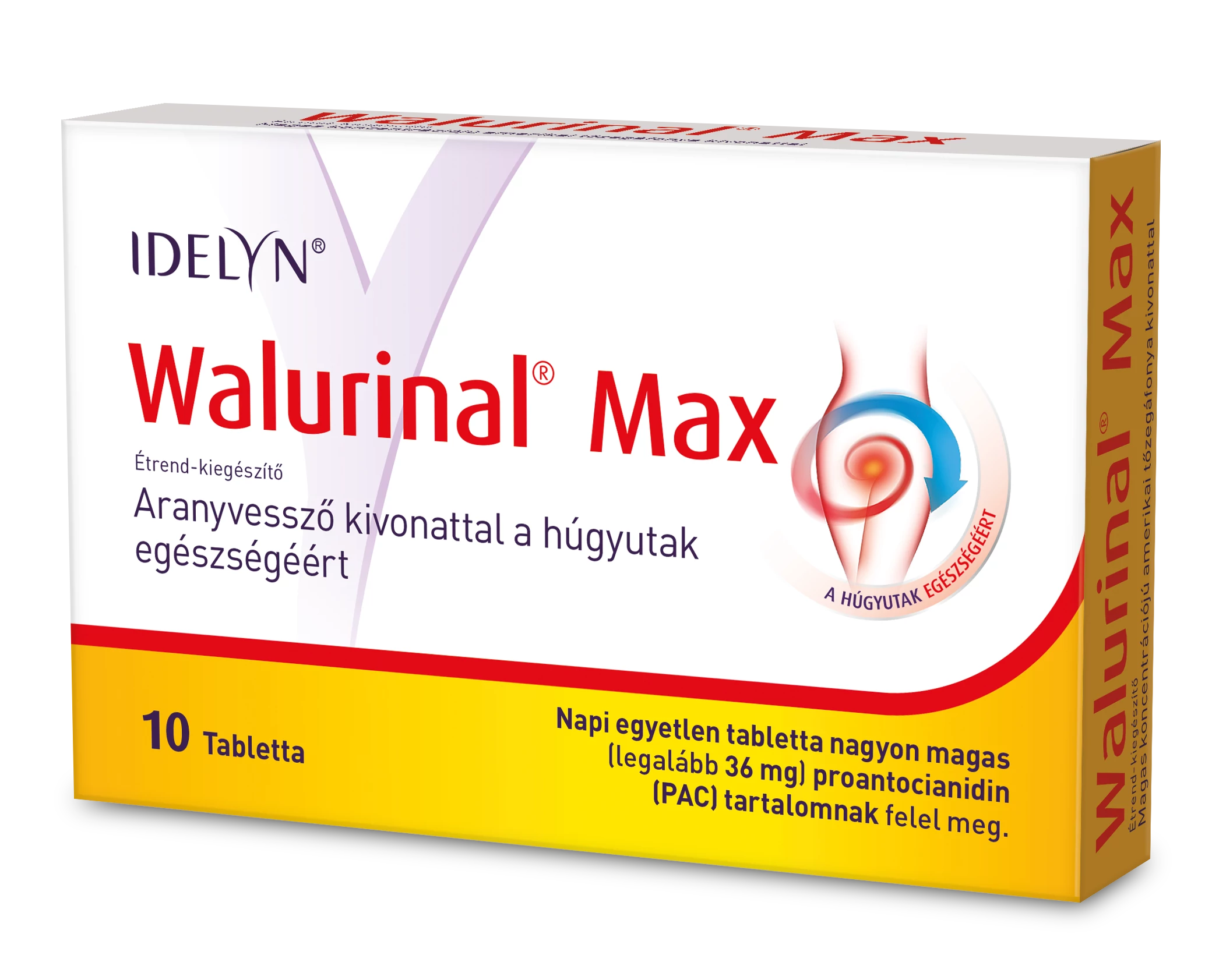 WALMARK WALURINAL MAX 36MG+ARANYVESSZŐ TABLETTA 10X