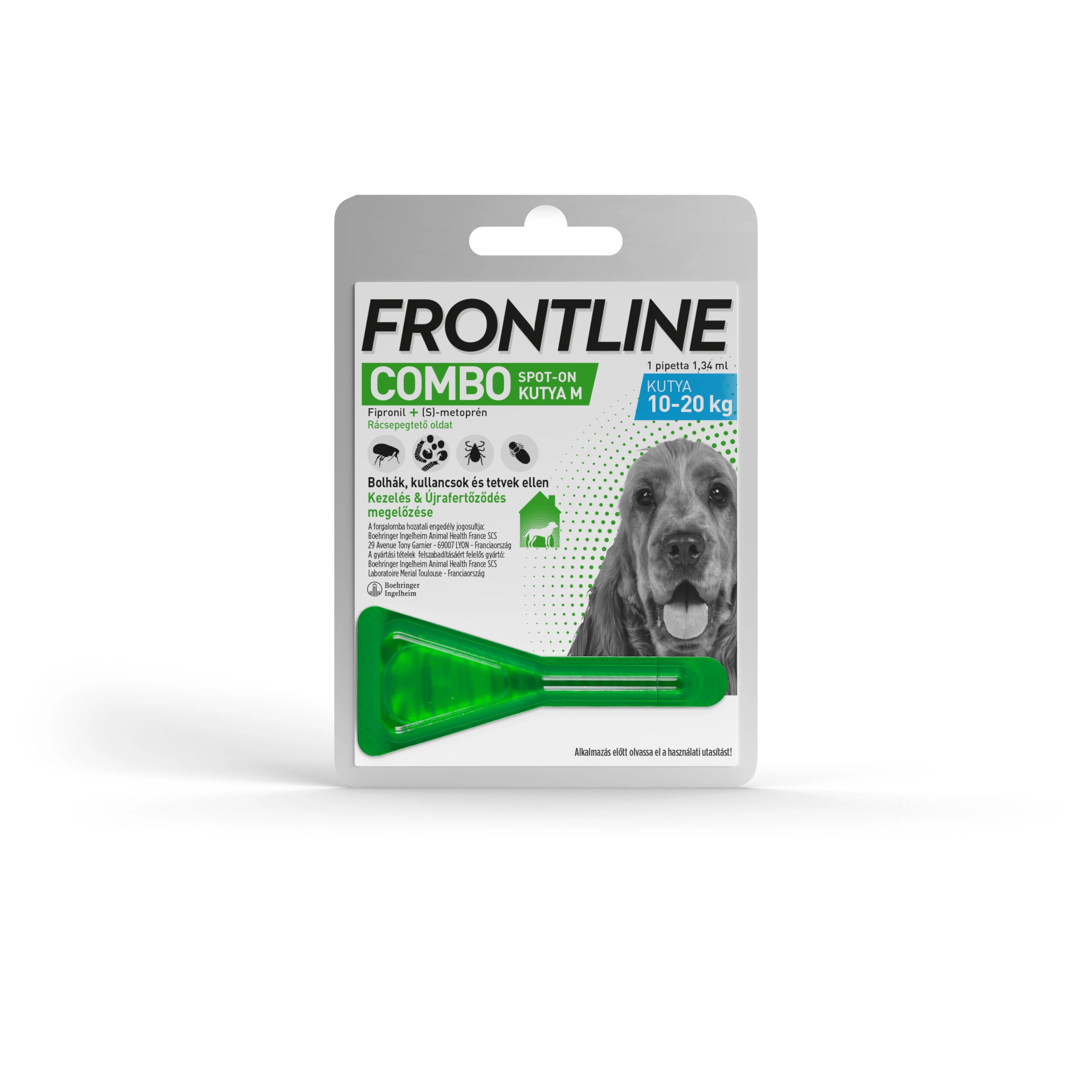 FRONTLINE COMBO SPOT-ON KUTYA M (10-20KG) 1X1.34ML