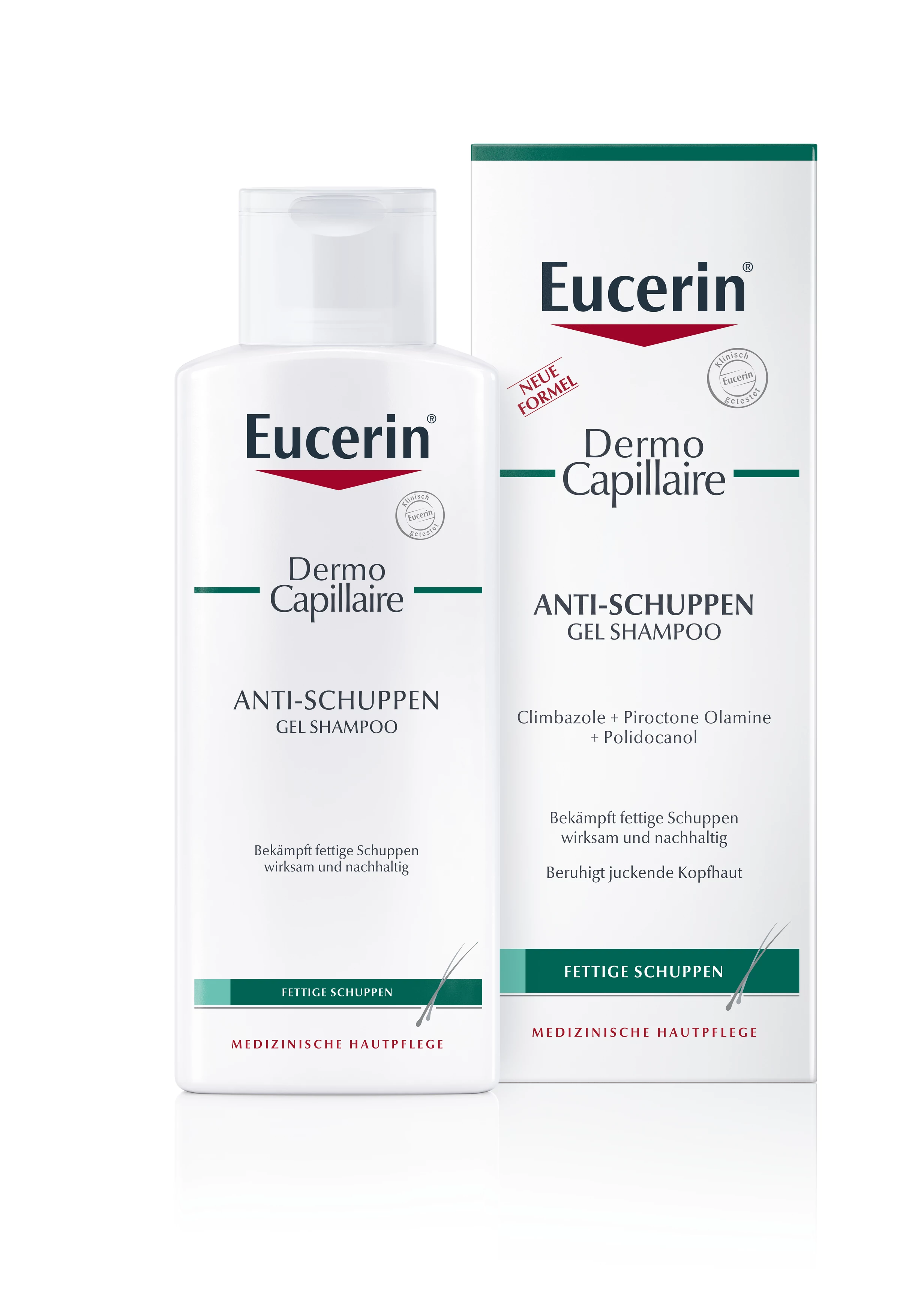 EUCERIN DERMOCAPILLAIRE KORPÁSODÁS ELLENI SAMPON ZSÍROS KORPÁRA 250ML