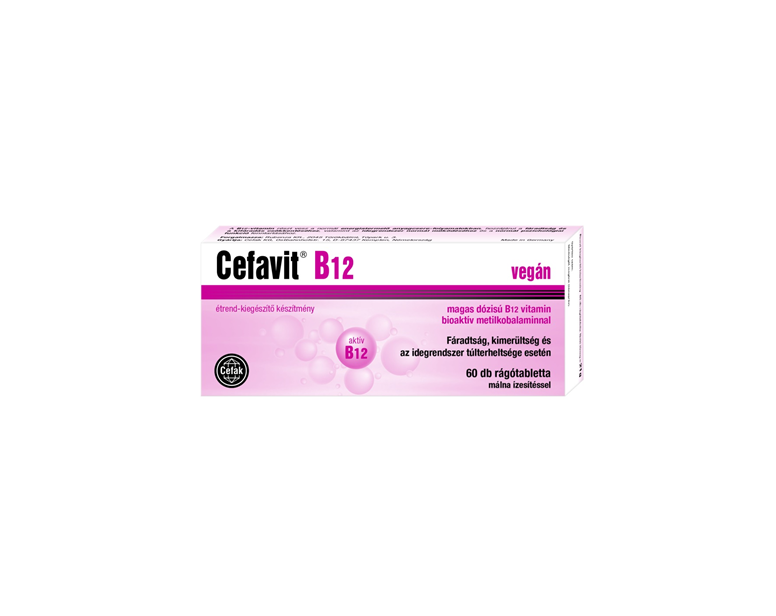 CEFAVIT B12 RÁGÓTABLETTA 60X