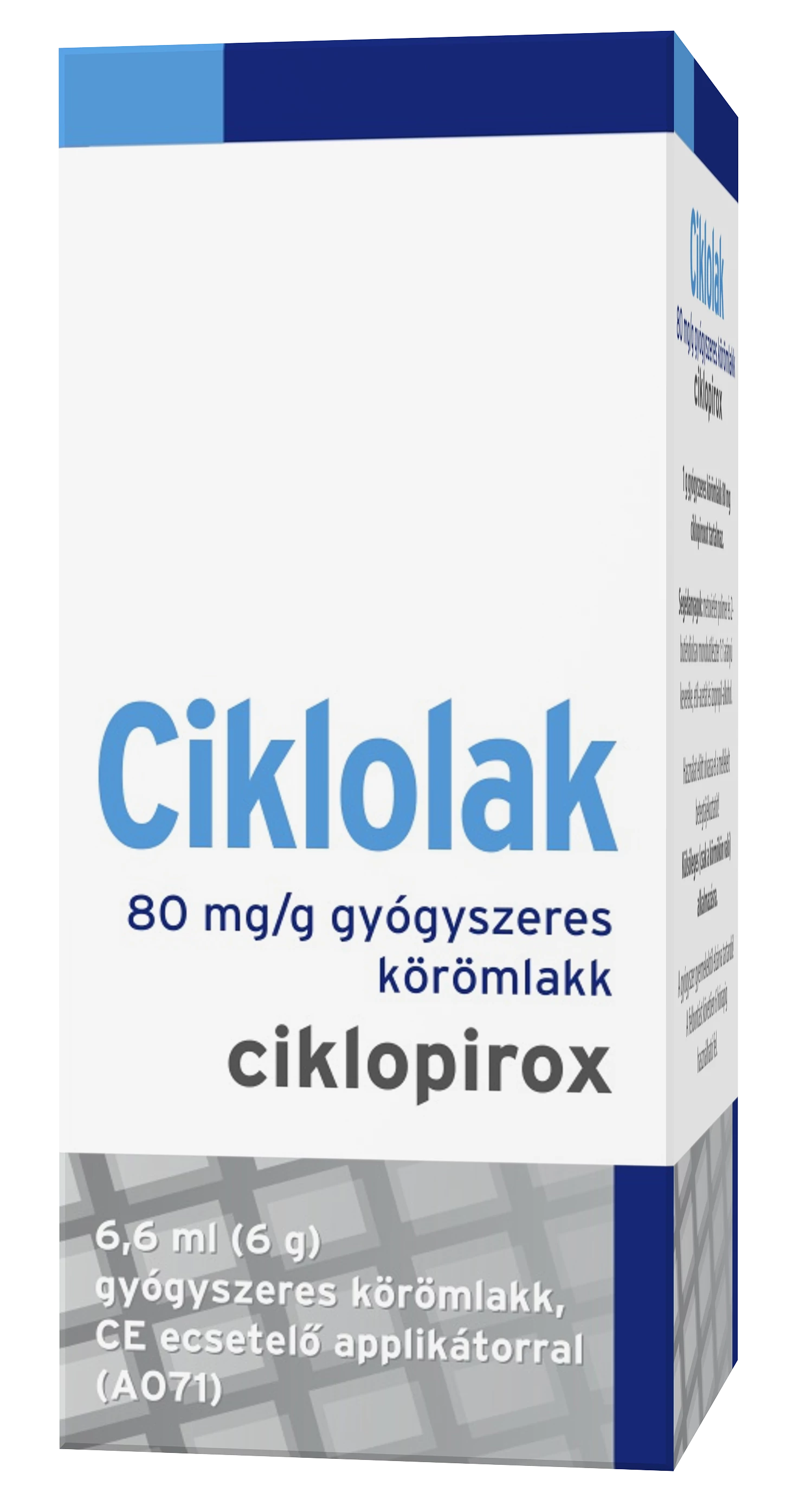 CIKLOLAK 80MG/G GYÓGYSZERES KÖRÖMLAKK 1X6,6ML