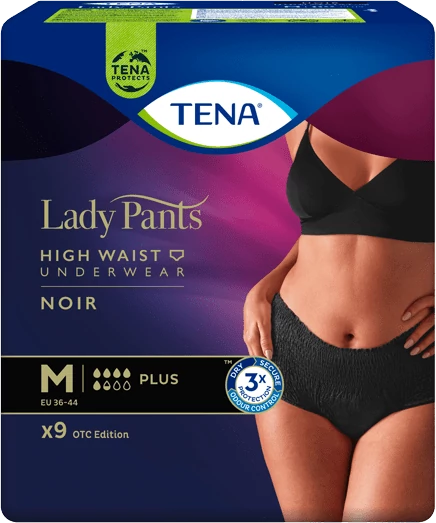 TENA LADY PANTS PLUS M INKONTINENCIA FEHÉRNEMŰ FEKETE 9X