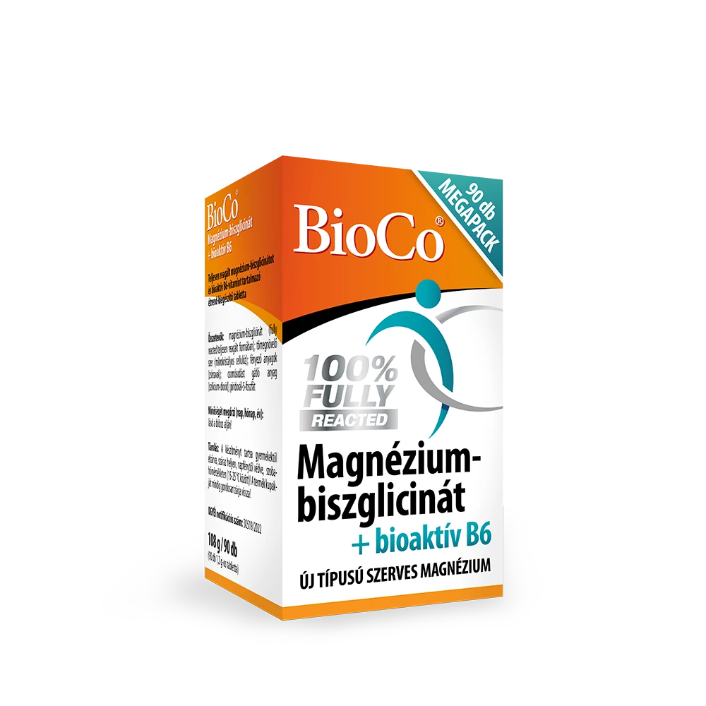 BIOCO MAGNÉZIUM-BISZGLICINÁT+BIOAKTÍV B6 TABLETTA 90X