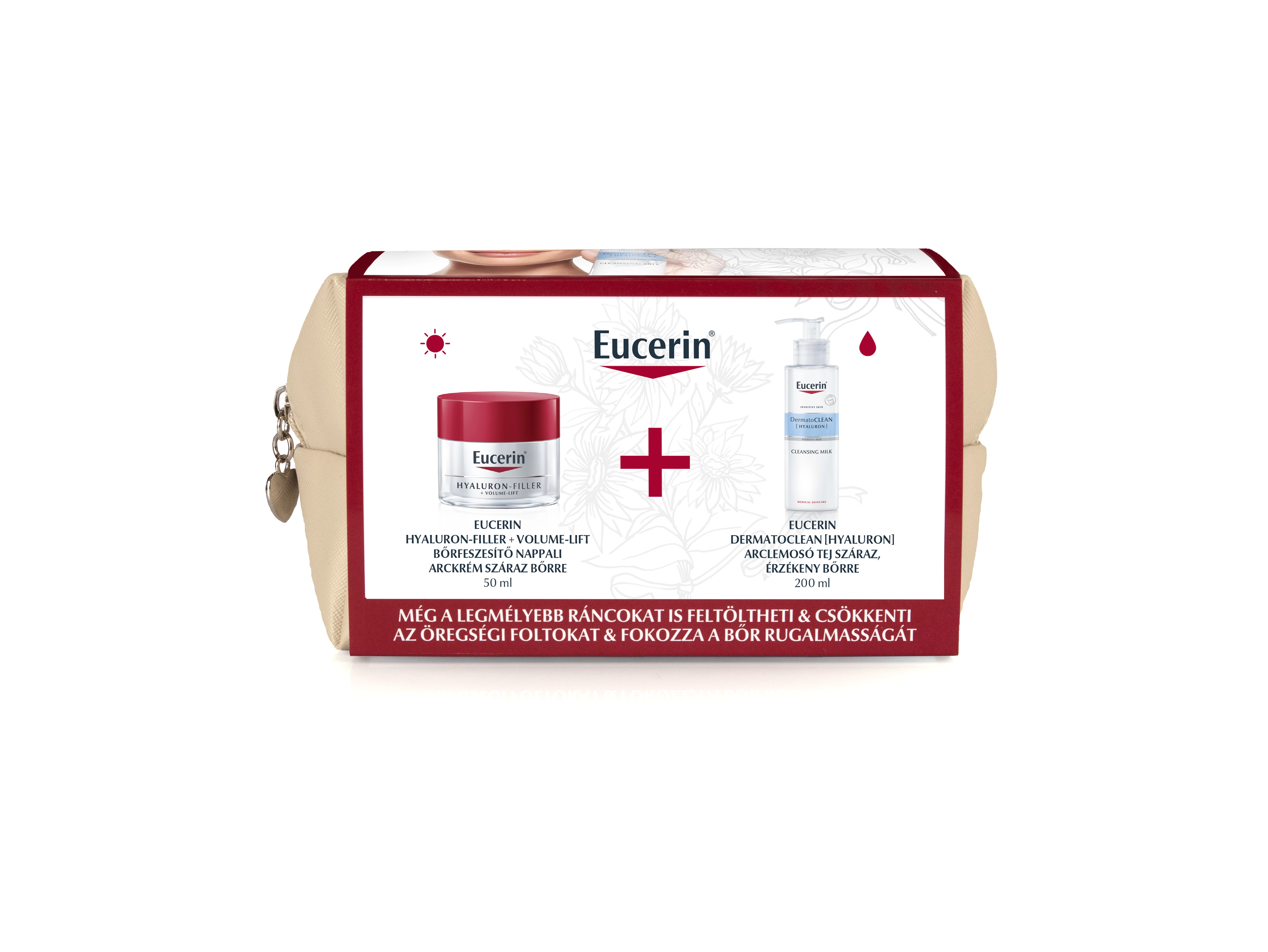EUCERIN HYALURON-FILLER SZÁRAZ + DERMATOCLEAN TEJ 50ML + 200ML