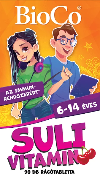 BIOCO SULI VITAMIN RÁGÓTABLETTA CSERESZNYE ÍZŰ 90X