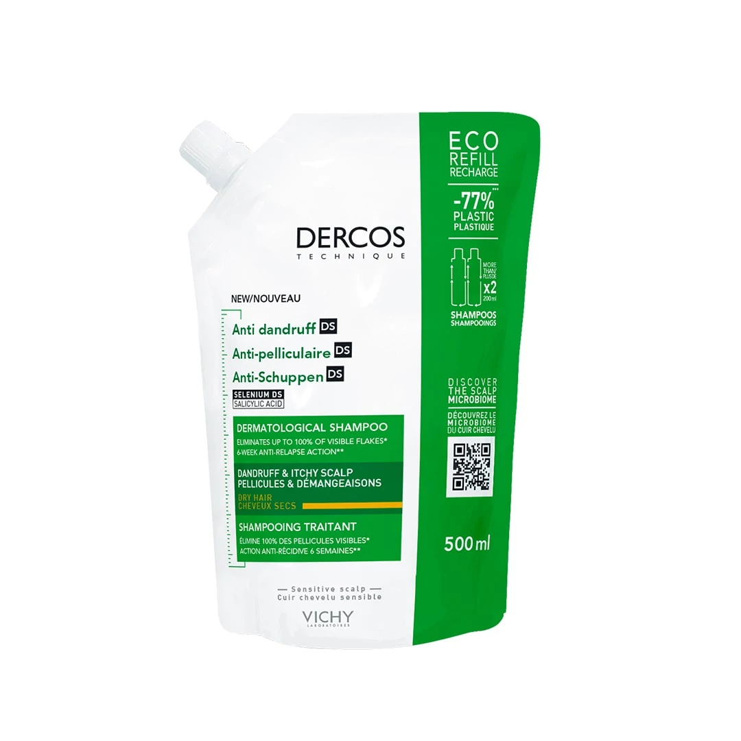 VICHY DERCOS SAMPON KORPÁSODÁS  ELLEN SZÁRAZ HAJRA UTÁNTÖLTŐ 500ML