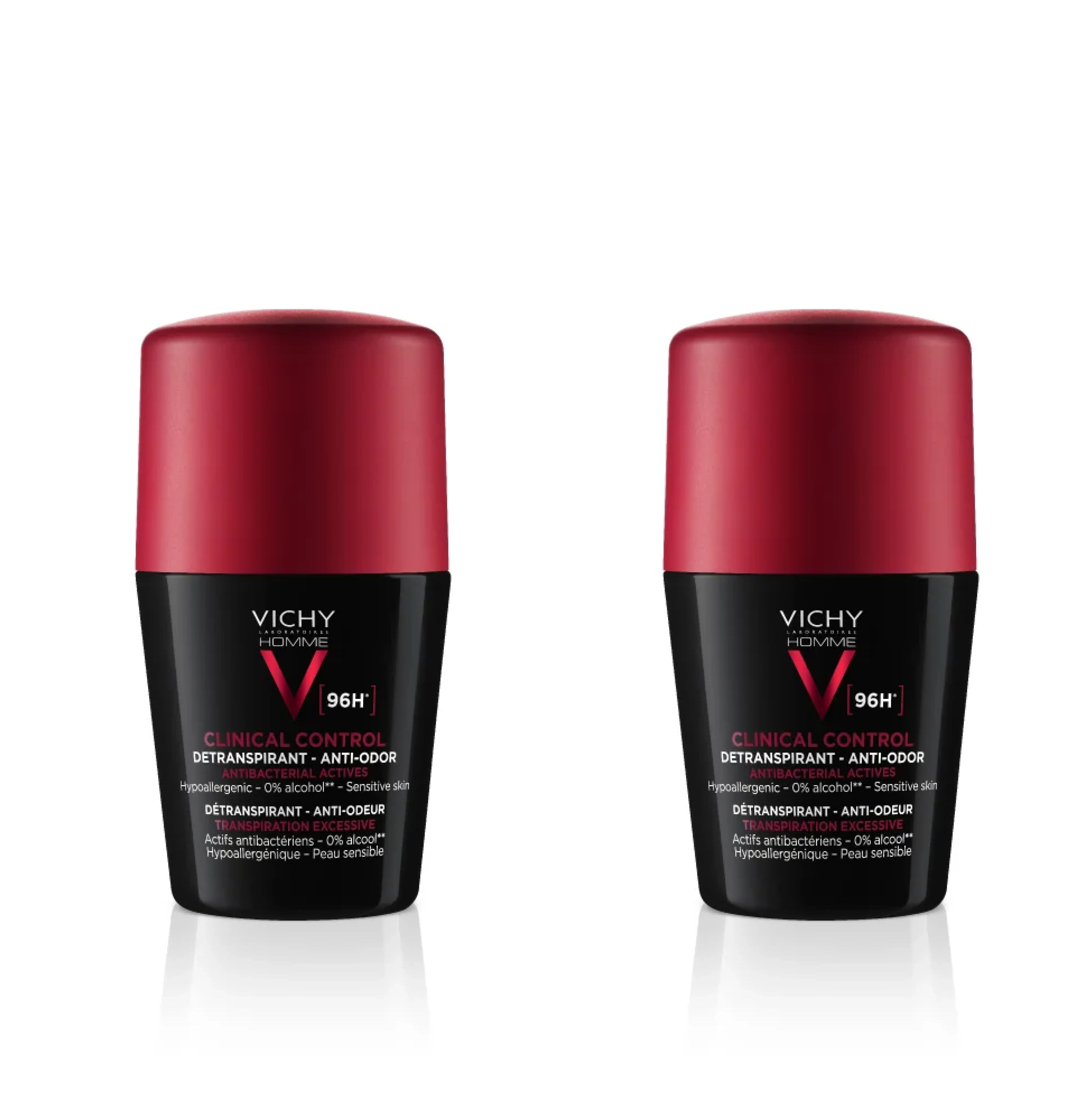VICHY HOMME 96H CLINICAL CONTROL IZZADSÁGSZABÁLYOZÓ DEZODOR 50ML+50ML