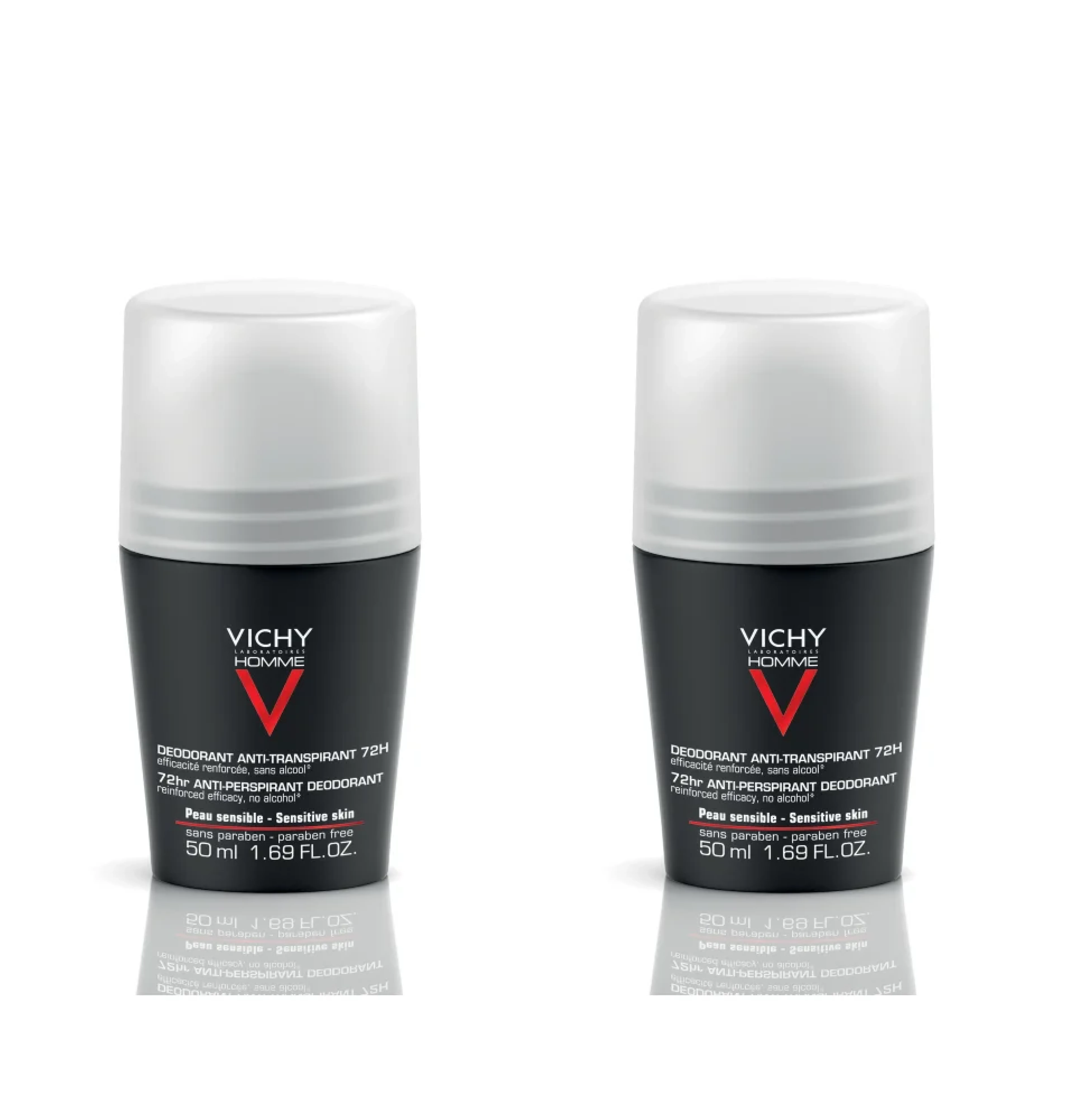 VICHY HOMME IZZADSÁGSZABÁLYOZÓ GOLYÓS DEZODOR FÉRFIAKNAK 50ML+50ML